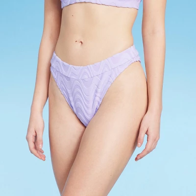 Women's Wavy Terry Textured Mid-Waist Ultra High Leg Cheeky Bikini Bottom - Wild Fable™ Lilac Purple Women's Wavy Terry Textured Mid-Waist Ultra High Leg Cheeky Bikini Bottom - Wild Fable™ Lilac Purple -Wild Fable Elegant Shop GUEST 4662ba71 55cb 4eb0 87ec 6877d007f114