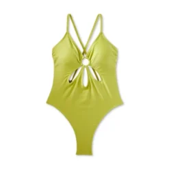 Women's Ring Front Cut Out One Piece Swimsuit - Wild Fable™ Green -Wild Fable Elegant Shop GUEST 4769e5c8 178f 4a82 9bd1 80f8cdd2413b