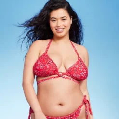 Women's Ring Front Strappy Triangle Bikini Top - Wild Fable™ -Wild Fable Elegant Shop GUEST 50263801 7b67 41c7 901c 46ced79cd3e4