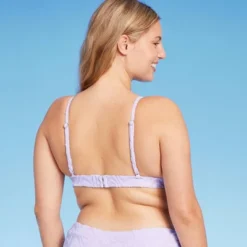 Women's Wavy Terry Textured Triangle Bikini Top - Wild Fable™ Lilac Purple 3 Women's Wavy Terry Textured Triangle Bikini Top - Wild Fable™ Lilac Purple -Wild Fable Elegant Shop GUEST 51532f42 1302 4d2a adbd c103d738d45c