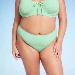 Women's Mid-Rise High Leg Cheeky Lurex Bikini Bottom - Wild Fable™ Mint Green -Wild Fable Elegant Shop GUEST 531372c4 448e 4fb5 9ec8 d712a69b30f2