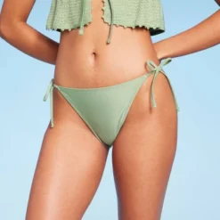 Women's Side-Tie Medium Coverage Bikini Bottom - Wild Fable™ Soft Green 6 Women's Side-Tie Medium Coverage Bikini Bottom - Wild Fable™ Soft Green -Wild Fable Elegant Shop GUEST 5336476b d9cf 4c6a 88ea b13487097351