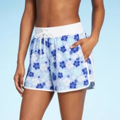 Women's 4" Inseam High Waist Lace-Up Board Shorts - Wild Fable™ Blue Floral Print 4 Women's 4" Inseam High Waist Lace-Up Board Shorts - Wild Fable™ Blue Floral Print -Wild Fable Elegant Shop GUEST 5597a22c 8312 4f78 b6eb 8eb592e1b60b