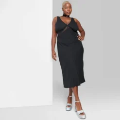 Women's Lace Detail Slip Midi Dress - Wild Fable™ -Wild Fable Elegant Shop GUEST 55db01e9 50fb 4ee8 93c9 1c85b822998c