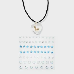 Acrylic Heart With Face Gems Pendant Necklace - Wild Fable™ Clear/Black -Wild Fable Elegant Shop GUEST 56683193 91c5 41f9 9948 baee35c9293a