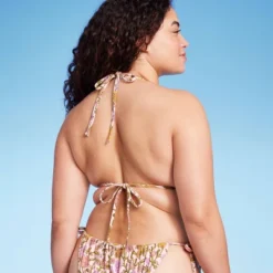 Women's Embroidered Detail Triangle Bikini Top - Wild Fable™ Multi Floral Print -Wild Fable Elegant Shop GUEST 5ad655bb 7702 4cd9 9e23 9d657a4644da