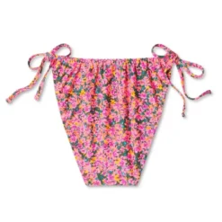 Women's Side-Tie Cheeky Bikini Bottom - Wild Fable™ Pink Floral Print -Wild Fable Elegant Shop GUEST 5f994888 9f01 4a09 8ccf f5f43e66b54c