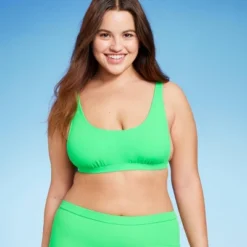 Women's Ribbed Scoop Bralette Bikini Top - Wild Fable™ -Wild Fable Elegant Shop GUEST 62f55736 c175 4554 a778 e1f8a2f254ad