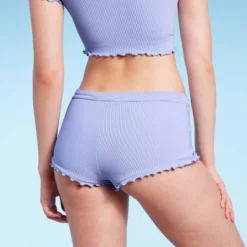 Women's Ruffle Detail Ribbed Cheeky Boyshorts Bikini Bottom - Wild Fable™ Purple 3 Women's Ruffle Detail Ribbed Cheeky Boyshorts Bikini Bottom - Wild Fable™ Purple -Wild Fable Elegant Shop GUEST 65496899 aa53 4be7 9bd3 4f25fc26c4b9