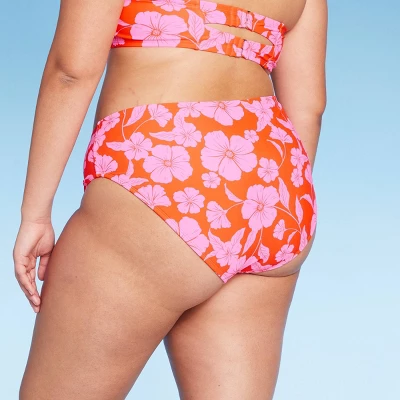 Women's High Leg Extra Cheeky Low-Rise Bikini Bottom - Wild Fable™ Orange/Pink Tropical Print Women's High Leg Extra Cheeky Low-Rise Bikini Bottom - Wild Fable™ Orange/Pink Tropical Print -Wild Fable Elegant Shop GUEST 68942af9 5de4 42e0 a475 bae27d492ad9