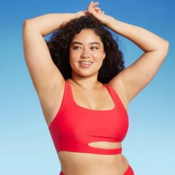 Women's Cut Out Longline Bralette Bikini Top - Wild Fable™ Red 2 Women's Cut Out Longline Bralette Bikini Top - Wild Fable™ Red -Wild Fable Elegant Shop GUEST 6a4a0402 f92f 45d8 8282 62225da5dab1