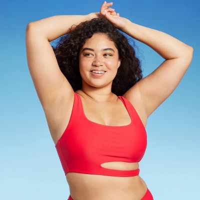 Women's Cut Out Longline Bralette Bikini Top - Wild Fable™ Red Women's Cut Out Longline Bralette Bikini Top - Wild Fable™ Red -Wild Fable Elegant Shop GUEST 6a4a0402 f92f 45d8 8282 62225da5dab1
