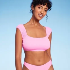 Women's Cap Sleeve Smocked Bralette Bikini Top - Wild Fable™ -Wild Fable Elegant Shop GUEST 6c66fc84 2d09 47a2 8be4 5216854e5f26