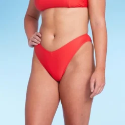 Women's Low-Rise Super Cheeky Extra High Leg Bikini Bottom - Wild Fable™ Red 2 Women's Low-Rise Super Cheeky Extra High Leg Bikini Bottom - Wild Fable™ Red -Wild Fable Elegant Shop GUEST 72ba8aa6 94b2 48b6 be2f 44104bec0e6f
