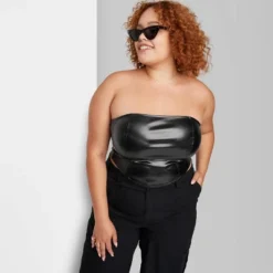 Women's Faux Leather Tube Top - Wild Fable™ -Wild Fable Elegant Shop GUEST 72e03401 1c17 4bf2 b87b 5c6f4de83a95