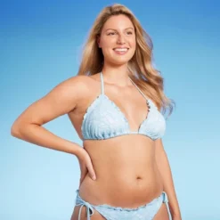 Women's Lace Detail Triangle Bikini Top - Wild Fable™ Blue -Wild Fable Elegant Shop GUEST 77c75d63 7394 4800 abd4 1949a89d4b94