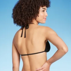 Women's Crochet Triangle Bikini Top - Wild Fable™