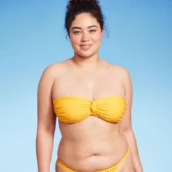 Women's Knot-Front Bandeau Bikini Top - Wild Fable™ Yellow -Wild Fable Elegant Shop GUEST 79082055 08e7 436f 874a 9cad80e227e4