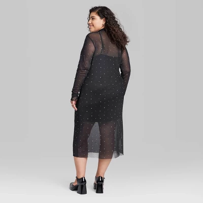 Women's Long Sleeve Rhinestone Mesh Midi Dress - Wild Fable™ Black Women's Long Sleeve Rhinestone Mesh Midi Dress - Wild Fable™ Black -Wild Fable Elegant Shop GUEST 830627c9 b09b 42b1 92a9 0349ebd9bea0