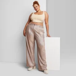 Women's Wide Leg Glitter Trouser Pants - Wild Fable™ Copper -Wild Fable Elegant Shop GUEST 84b6a156 7b96 4cf2 ad65 02e5b9b05dab