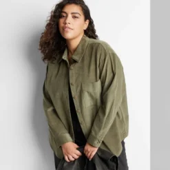 Women's Oversized Button-Down Corduroy Shirt - Wild Fable™ 2 Women's Oversized Button-Down Corduroy Shirt - Wild Fable™ -Wild Fable Elegant Shop GUEST 85027a55 d5f0 42fe b97b 686947b1bd92