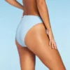 Women's Pique Textured High Leg Cheeky High Waist Bikini Bottom - Wild Fable™