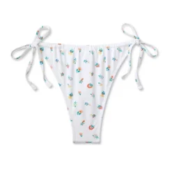Women's Floral Print Side-Tie Ultra High Leg Adjustable Coverage Bikini Bottom - Wild Fable™ White 5 Women's Floral Print Side-Tie Ultra High Leg Adjustable Coverage Bikini Bottom - Wild Fable™ White -Wild Fable Elegant Shop GUEST 887d468e 0455 40bd bdf8 5012a6934b40