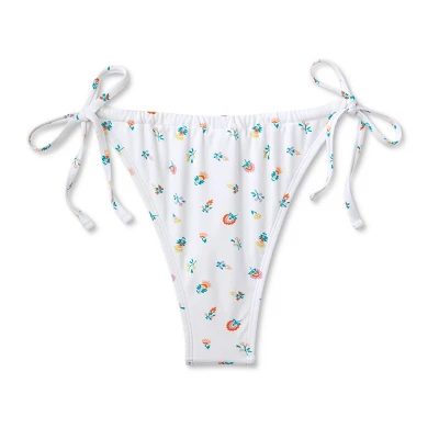 Women's Floral Print Side-Tie Ultra High Leg Adjustable Coverage Bikini Bottom - Wild Fable™ White Women's Floral Print Side-Tie Ultra High Leg Adjustable Coverage Bikini Bottom - Wild Fable™ White -Wild Fable Elegant Shop GUEST 887d468e 0455 40bd bdf8 5012a6934b40