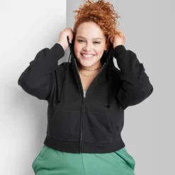 Women's Cropped Zip-Up Hoodie - Wild Fable™ 2 Women's Cropped Zip-Up Hoodie - Wild Fable™ -Wild Fable Elegant Shop GUEST 89666829 61be 44a4 a21b 16b8d85d08ad