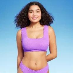 Women's Pucker Square Neck Wide Strap Bralette Bikini Top - Wild Fable™ -Wild Fable Elegant Shop GUEST 89891193 a216 43a3 93ad fa415eea7250