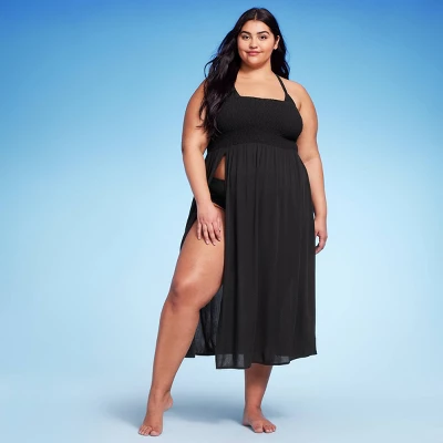 Women's Smocked High Slit Convertible Cover Up Dress - Wild Fable™ Women's Smocked High Slit Convertible Cover Up Dress - Wild Fable™ -Wild Fable Elegant Shop GUEST 8a14f939 7a45 41b1 b667 1afd7c4c90b3