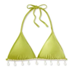 Women's Shell Detail Triangle Bikini Top - Wild Fable™ Green -Wild Fable Elegant Shop GUEST 8ce97c71 e6e9 41d0 85a3 c1c93ddfccad
