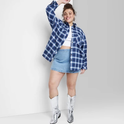 Women's Oversized Button-Down Flannel Shirt - Wild Fable™ Plaid Women's Oversized Button-Down Flannel Shirt - Wild Fable™ Plaid -Wild Fable Elegant Shop GUEST 8de4143c d0f0 4128 ace8 f4e719ba0046