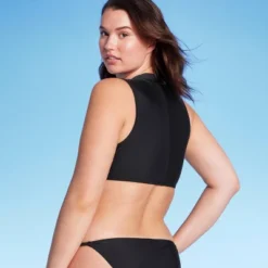 Women's Zip-Front Mock Neck Bikini Top - Wild Fable™ -Wild Fable Elegant Shop GUEST 8f8ba476 d674 4f63 9b81 ab5fc589a0d2