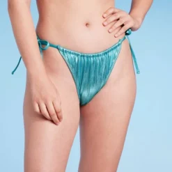 Women's Foil Strappy Extra High Leg Super Cheeky Bikini Bottom - Wild Fable™ Teal Blue 3 Women's Foil Strappy Extra High Leg Super Cheeky Bikini Bottom - Wild Fable™ Teal Blue -Wild Fable Elegant Shop GUEST 91d8a6a3 ea6a 4aff ad91 1fcf5e439dcf