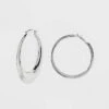 Twisted Chunky Hoop Earring Set 3pc - Wild Fable™ Silver