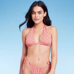 Women's U Bralette Multiway Bikini Top - Wild Fable™ Orange Tile Print -Wild Fable Elegant Shop GUEST 94fa3ff9 1356 4512 b404 8e8377e91253