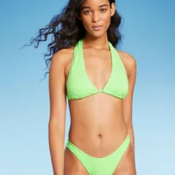 Women's Terry Textured U-Neck Multi-Way Bralette Bikini Top - Wild Fable™ Tropical Green -Wild Fable Elegant Shop GUEST 95bfa708 9c41 4949 8fb8 3365bbeac40e