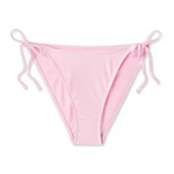 Women's Side-Tie Scoop Front High Leg Cheeky Bikini Bottom - Wild Fable™ Light Pink Lurex -Wild Fable Elegant Shop GUEST 988fed45 2a75 4d31 ad99 190ef987fa51