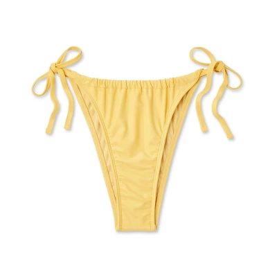 Women's Side-Tie Ultra High Leg Adjustable Coverage Bikini Bottom - Wild Fable™ Yellow Women's Side-Tie Ultra High Leg Adjustable Coverage Bikini Bottom - Wild Fable™ Yellow -Wild Fable Elegant Shop GUEST 9a111303 46cc 47d4 a40c 534f0aa128c1