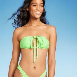Women's Terry Textured U-Neck Multi-Way Bralette Bikini Top - Wild Fable™ Tropical Green -Wild Fable Elegant Shop GUEST 9bbe87cb c5bc 4b12 9322 5b533e62a6d9