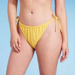 Women's Side-Tie Ultra High Leg Adjustable Coverage Bikini Bottom - Wild Fable™ Yellow 3 Women's Side-Tie Ultra High Leg Adjustable Coverage Bikini Bottom - Wild Fable™ Yellow -Wild Fable Elegant Shop GUEST 9f93be20 36fa 4a1d 8e8f ec05d2d6fa7c
