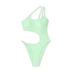 Women's One Shoulder Cut Out One Piece Swimsuit - Wild Fable™ Light Green -Wild Fable Elegant Shop GUEST a0fa35e7 6cf3 4ce4 a7b9 eccdfa004996