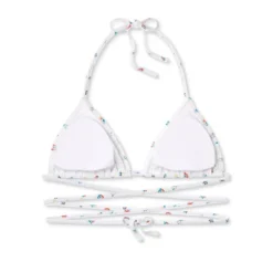 Women's Floral Print Strappy Triangle Bikini Top - Wild Fable™ White -Wild Fable Elegant Shop GUEST a12cc542 ae15 45f9 9fb0 5149a053c5b8