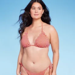 Women's Ribbed Triangle Bikini Top - Wild Fable™ Geo Print -Wild Fable Elegant Shop GUEST a55f9ea8 e2a0 4c9e 81b7 881986f11a90