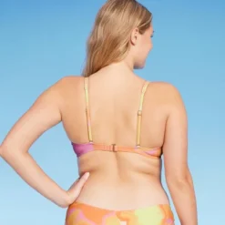 Women's Bralette Bikini Top - Wild Fable™ Pink/Orange/Yellow Tie-Dye -Wild Fable Elegant Shop GUEST a936ec64 98f4 4c23 982b f5234f17ce58