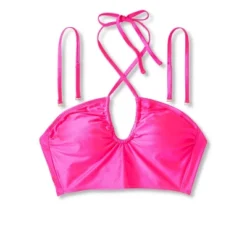Women's Longline Wrap Halter Bikini Top - Wild Fable™ Pink Shine -Wild Fable Elegant Shop GUEST aced0dd2 3e86 47e3 b094 2187f9639a3d