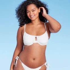 Women's Shirred Underwire Bikini Top - Wild Fable™ -Wild Fable Elegant Shop GUEST afd0fd1c 9a48 402d 8784 5d72a4593689