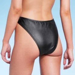 Women's Faux Leather High Leg Extra Cheeky Bikini Bottom - Wild Fable™ Black 3 Women's Faux Leather High Leg Extra Cheeky Bikini Bottom - Wild Fable™ Black -Wild Fable Elegant Shop GUEST b242471f 96fe 4a46 a858 4f1d472ddd5d