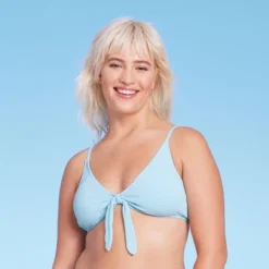 Women's Tie-Front Pique Textured Bralette Bikini Top - Wild Fable™ -Wild Fable Elegant Shop GUEST b39ab413 6275 4813 afb9 6f56a8090c81